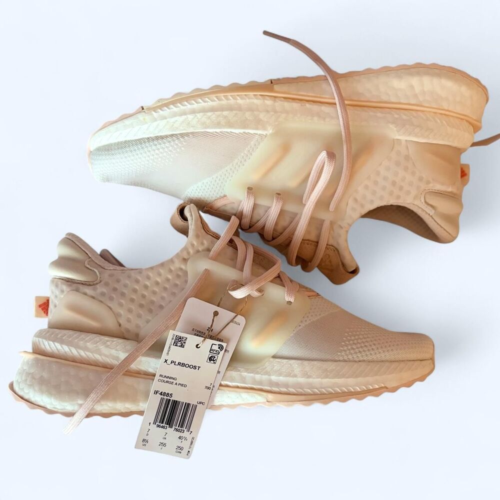 Adidas Women's Pink and Cream Trainers